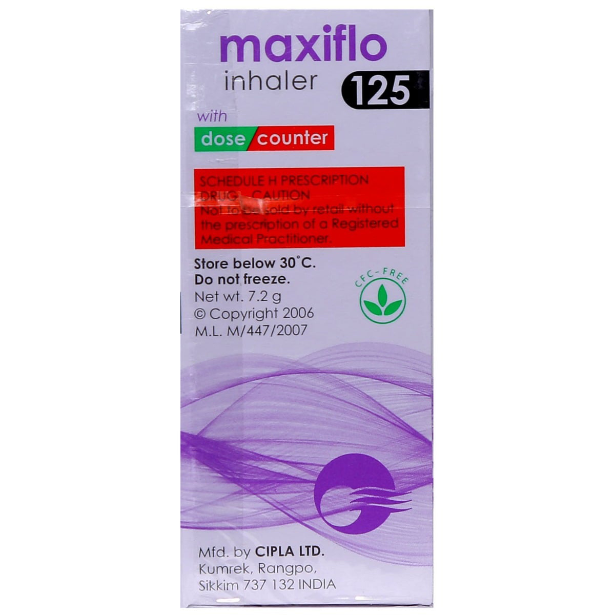 Maxiflo 125 Inhaler 120 mdi, Pack of 1 INHALER Maxiflo 125 Inhaler 120 mdi, Pack of 1 INHALER