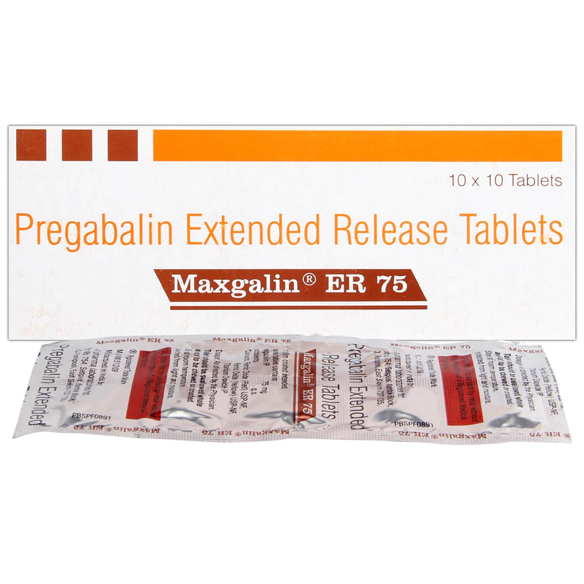 Maxgalin ER 75 Tablet 10's, Pack of 10 TABLETS Maxgalin ER 75 Tablet 10's, Pack of 10 TABLETS