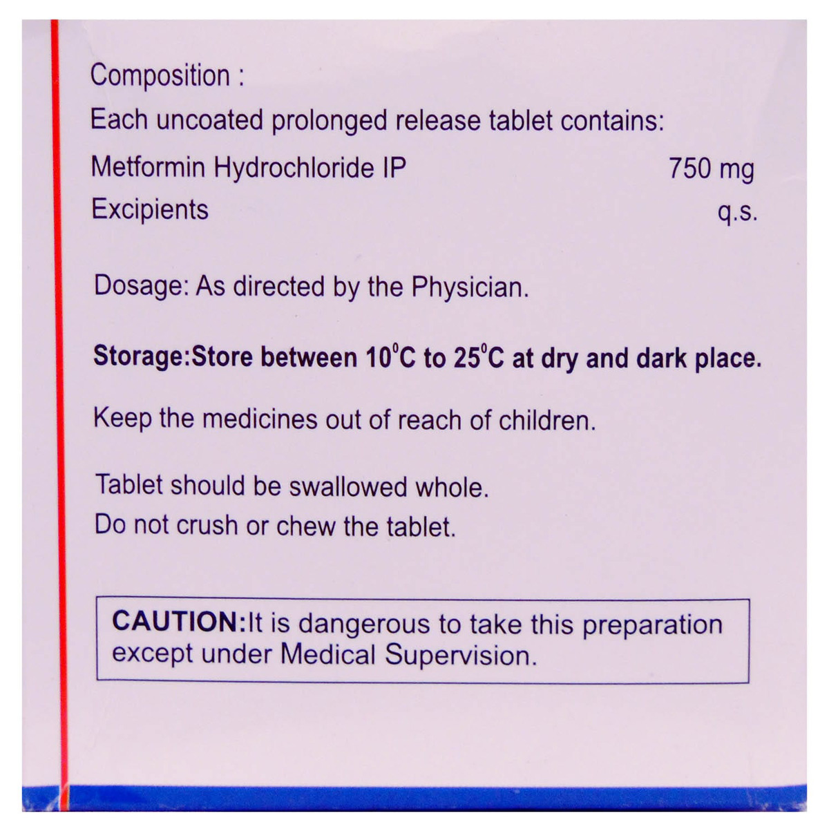 Maxformin 750 Tablet 15's, Pack of 15 TABLETS Maxformin 750 Tablet 15's, Pack of 15 TABLETS