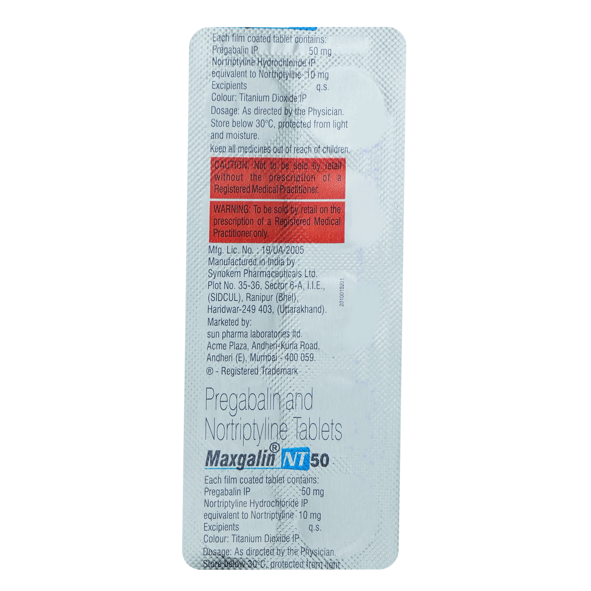 Maxgalin NT 50 Tablet 10's, Pack of 10 Maxgalin NT 50 Tablet 10's, Pack of 10