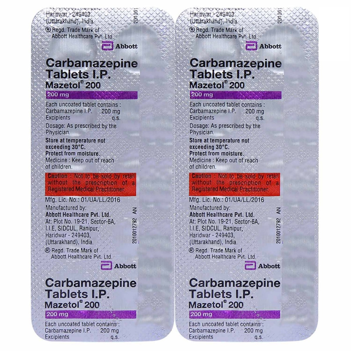 Mazetol 200 Tablet 10's, Pack of 10 TABLETS Mazetol 200 Tablet 10's, Pack of 10 TABLETS