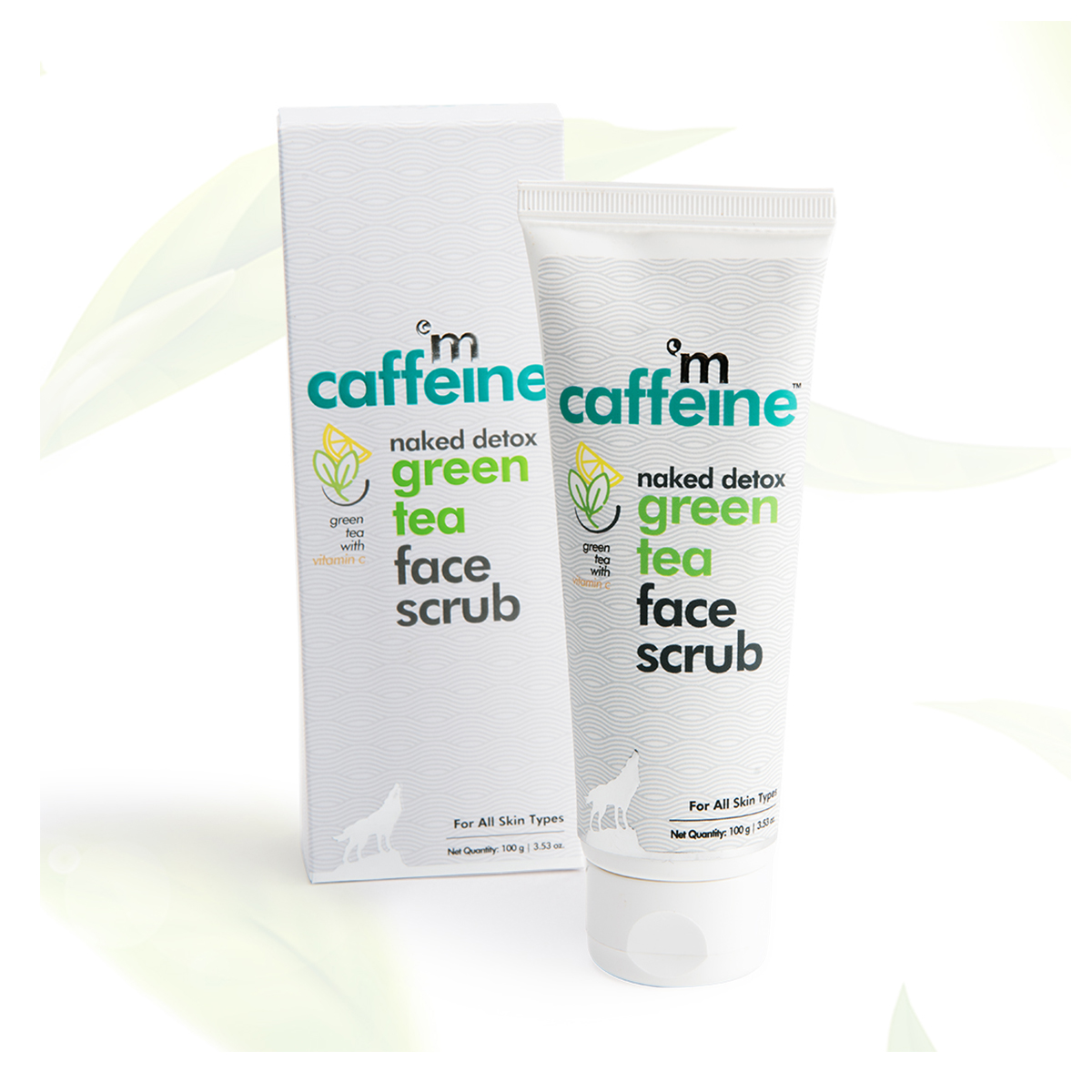 Mcaffeine Naked Detox Green Tea Face Scrub 100 gm | Green Tea With Vitamin C | Removes Pollutant | Exfoliates Skin | For All Skin Type, Pack of 1 Mcaffeine Naked Detox Green Tea Face Scrub 100 gm | Green Tea With Vitamin C | Removes Pollutant | Exfoliates Skin | For All Skin Type, Pack of 1