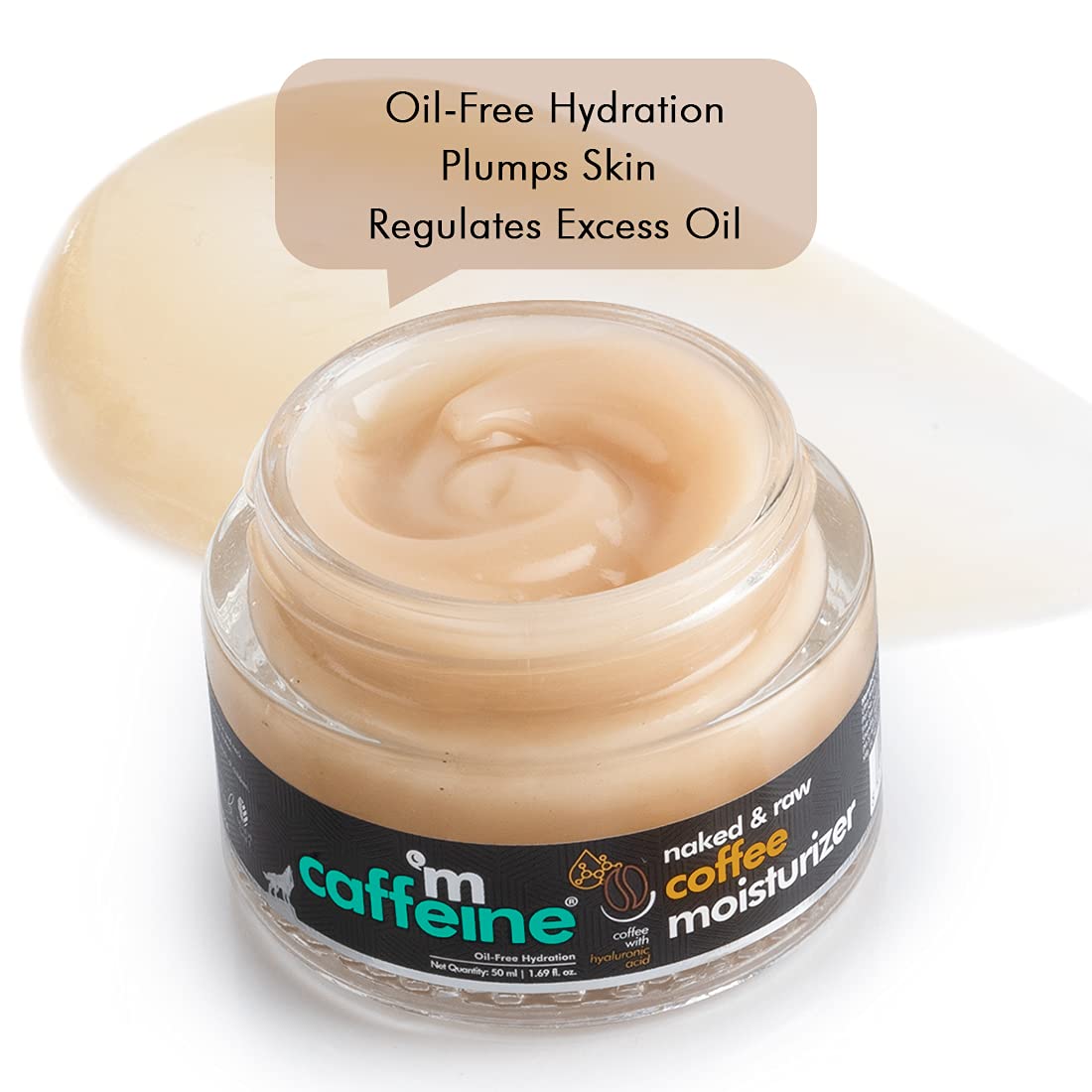 Mcaffeine Naked & Raw Coffee Moisturizer 50 ml | Coffee, Hyaluronic Acid & Pro Vitamin B5 | For 48 Hrs Of Moisturization | Oil Free Hydration | Lightweight & Non Sticky Formula | For All Skin Type, Pack of 1 Mcaffeine Naked & Raw Coffee Moisturizer 50 ml | Coffee, Hyaluronic Acid & Pro Vitamin B5 | For 48 Hrs Of Moisturization | Oil Free Hydration | Lightweight & Non Sticky Formula | For All Skin Type, Pack of 1