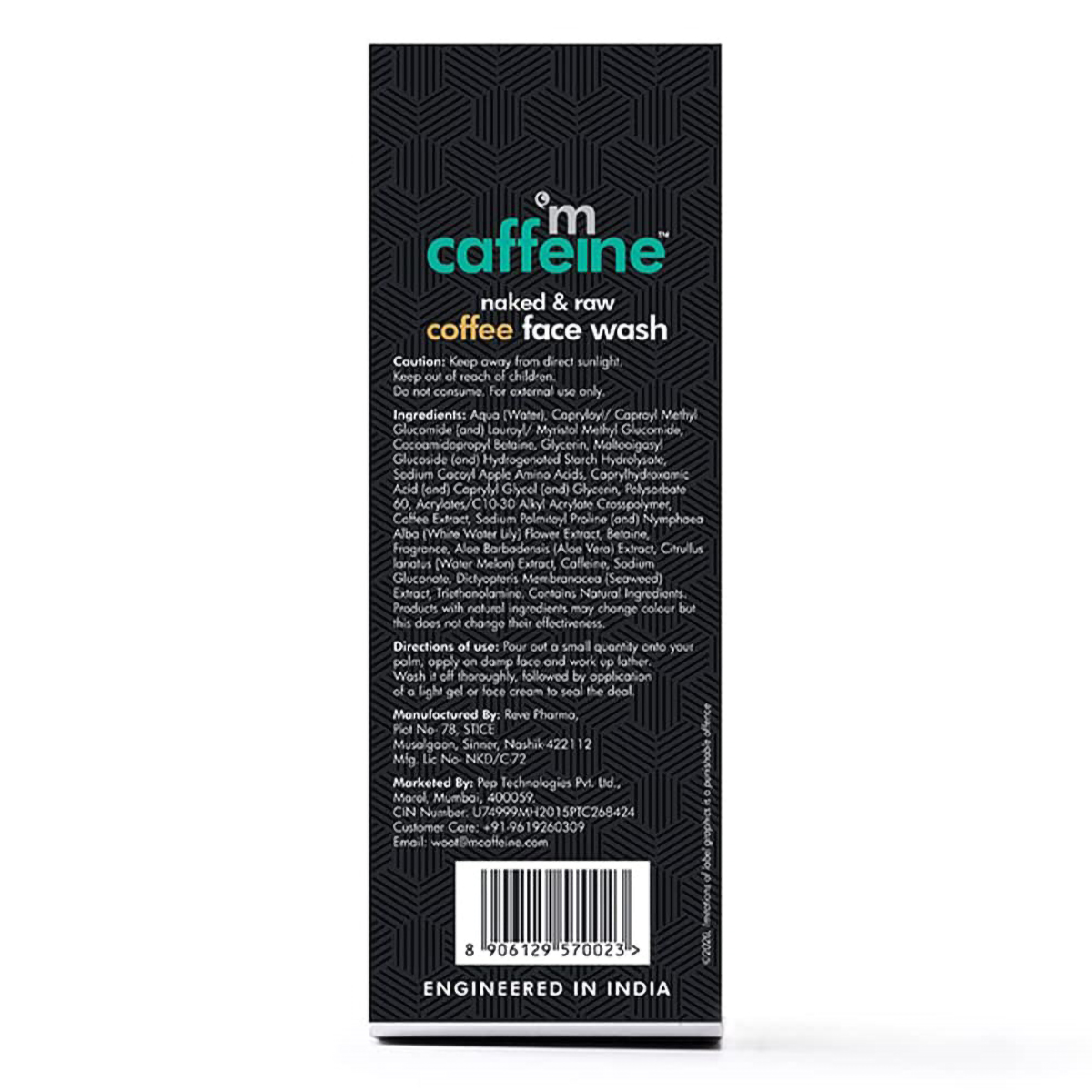 Mcaffeine Naked & Raw Coffee Face Wash 75 ml | Coffee With White Water Lilly | Removes Oil, Tan & Dirt | Deeply Cleanses Skin | Hydrates Skin | Suitable For Both Men & Women |For Normal To Oily Skin, Pack of 1 Mcaffeine Naked & Raw Coffee Face Wash 75 ml | Coffee With White Water Lilly | Removes Oil, Tan & Dirt | Deeply Cleanses Skin | Hydrates Skin | Suitable For Both Men & Women |For Normal To Oily Skin, Pack of 1