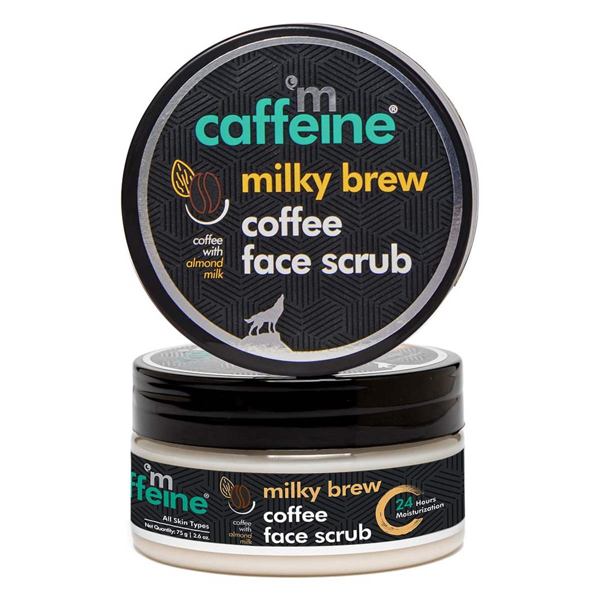 Mcaffeine Milky Brew Coffee Face Scrub 75 gm | Coffe With Almond Oil | 24hrs Of Moisturization | Gently Exfoliates | Heals Dry Skin | For Men & Women | For All Skin Type, Pack of 1 Mcaffeine Milky Brew Coffee Face Scrub 75 gm | Coffe With Almond Oil | 24hrs Of Moisturization | Gently Exfoliates | Heals Dry Skin | For Men & Women | For All Skin Type, Pack of 1