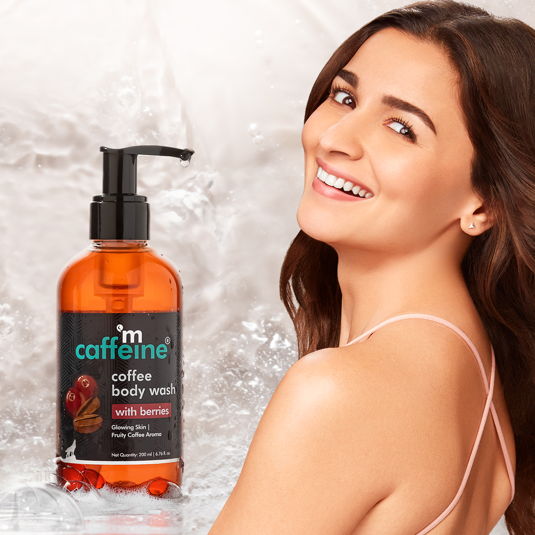 mCaffeine Coffee Body Wash with Berries 200 ml | Enriched With Coffee Extract, Caffeine, Vitamin E & Berries | De-Tans | Cleanses & Moisturises Skin | Gives Glowing Skin | Fruity Coffee Aroma | For All Skin Type, Pack of 1 mCaffeine Coffee Body Wash with Berries 200 ml | Enriched With Coffee Extract, Caffeine, Vitamin E & Berries | De-Tans | Cleanses & Moisturises Skin | Gives Glowing Skin | Fruity Coffee Aroma | For All Skin Type, Pack of 1