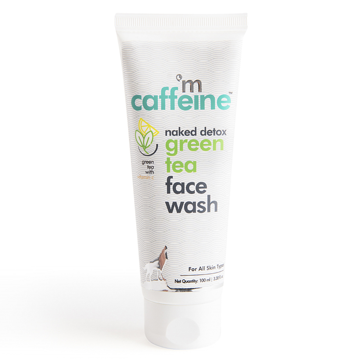 Mcaffeine Naked Detox Green Tea Face Wash 100 gm | Enriched With Green Tea, Vitamin C, Hyaluronic Acid & Caffiene | Detoxifies Skin | Removes Dirt & Impurities | For All Skin Type, Pack of 1 Mcaffeine Naked Detox Green Tea Face Wash 100 gm | Enriched With Green Tea, Vitamin C, Hyaluronic Acid & Caffiene | Detoxifies Skin | Removes Dirt & Impurities | For All Skin Type, Pack of 1