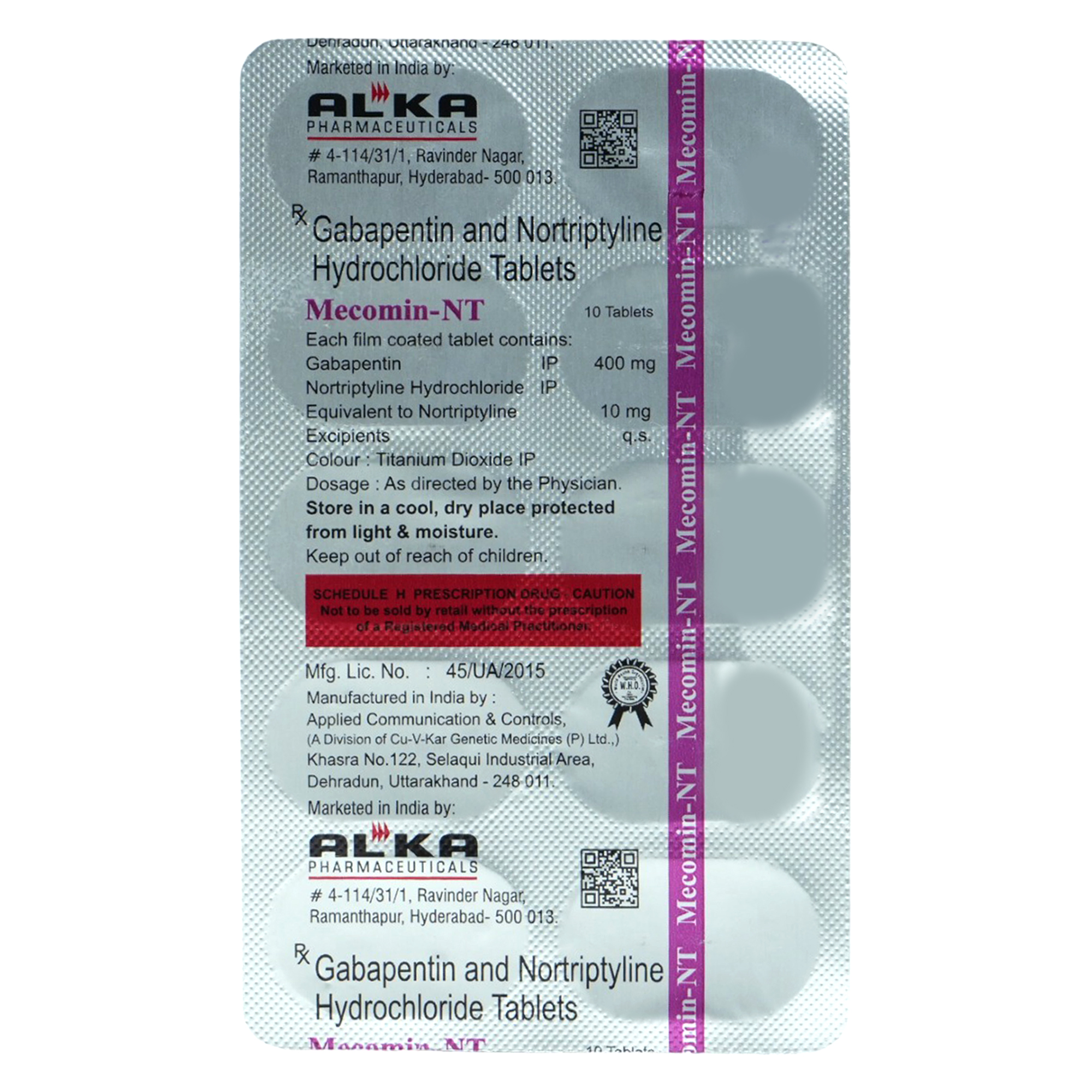 MECOMIN NT TABLET MECOMIN NT TABLET