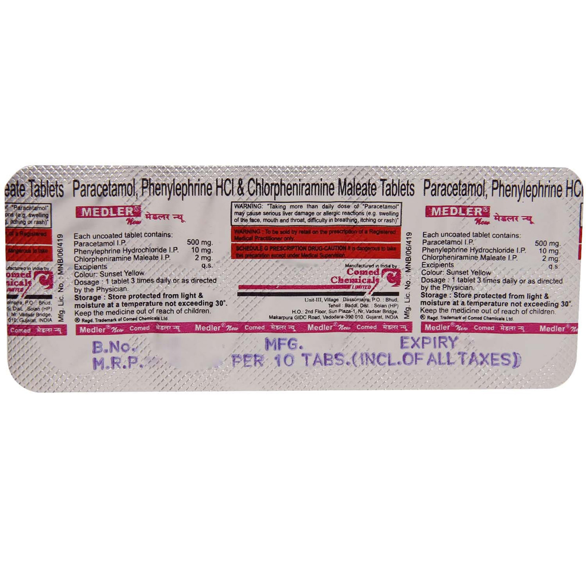 Medler New Tablet 10's, Pack of 10 Medler New Tablet 10's, Pack of 10