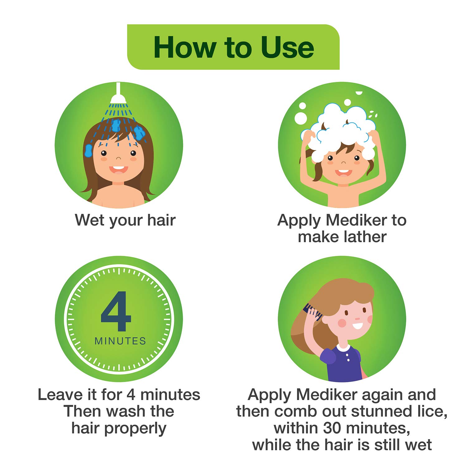 Mediker Naturals Anti-Lice Shampoo, 10 ml, Pack of 1 Mediker Naturals Anti-Lice Shampoo, 10 ml, Pack of 1