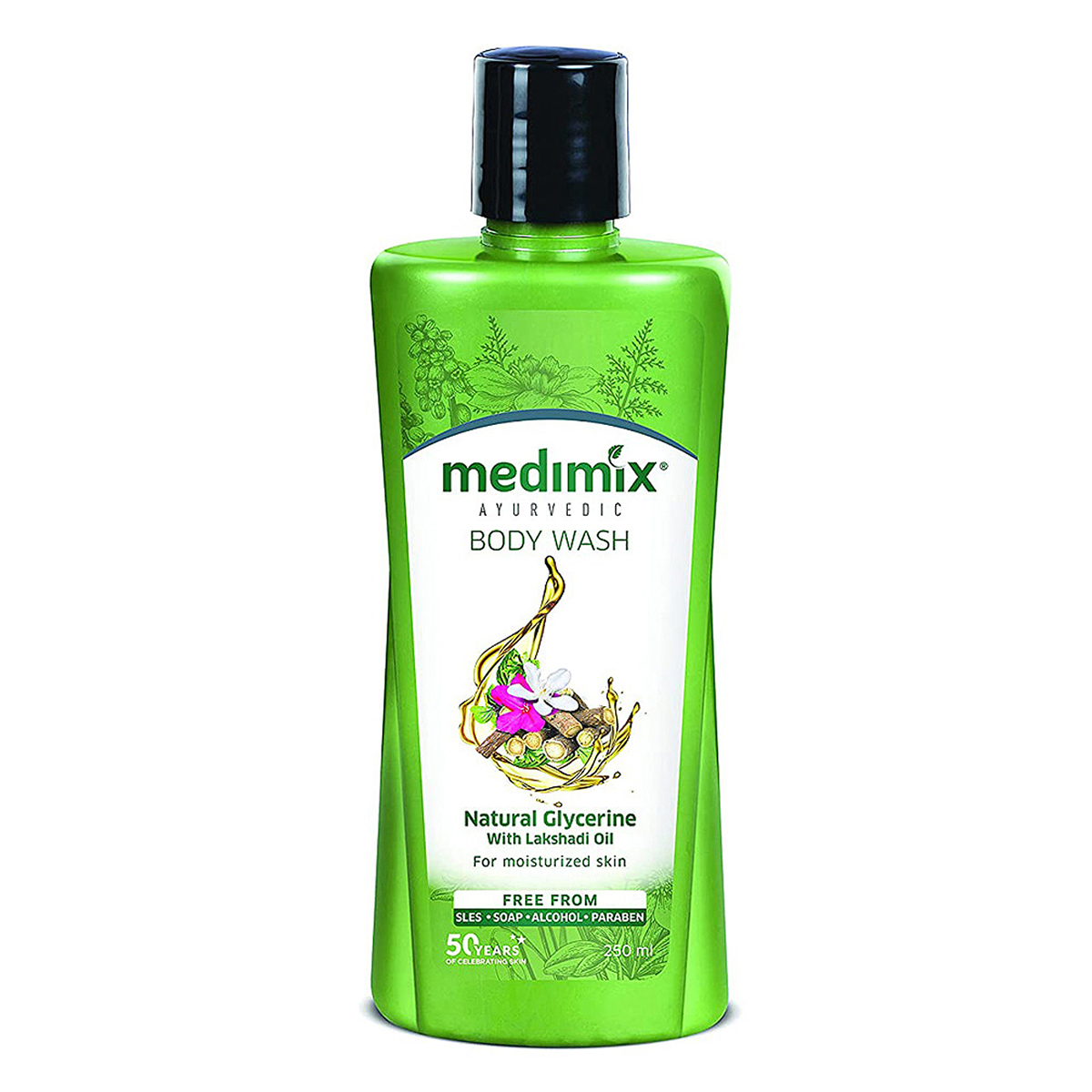 Medimix Natural Glycerine Body Wash 250 ml | With Lakshadi Oil | Deep Hydration | Long lasting Moisturisation | For Moisturised Skin, Pack of 1 Medimix Natural Glycerine Body Wash 250 ml | With Lakshadi Oil | Deep Hydration | Long lasting Moisturisation | For Moisturised Skin, Pack of 1