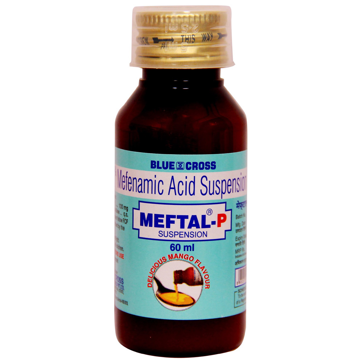 Buy Meftal P Delicious Mango Flavour Suspension 60ml Online