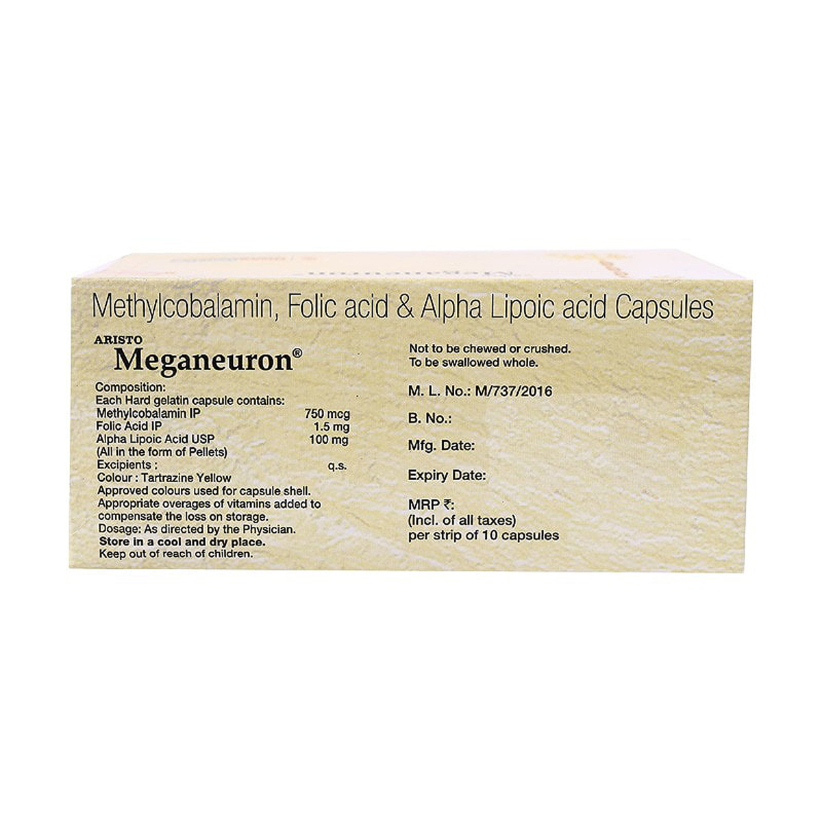 Meganeuron Capsule 10's, Pack of 10 CAPSULES Meganeuron Capsule 10's, Pack of 10 CAPSULES