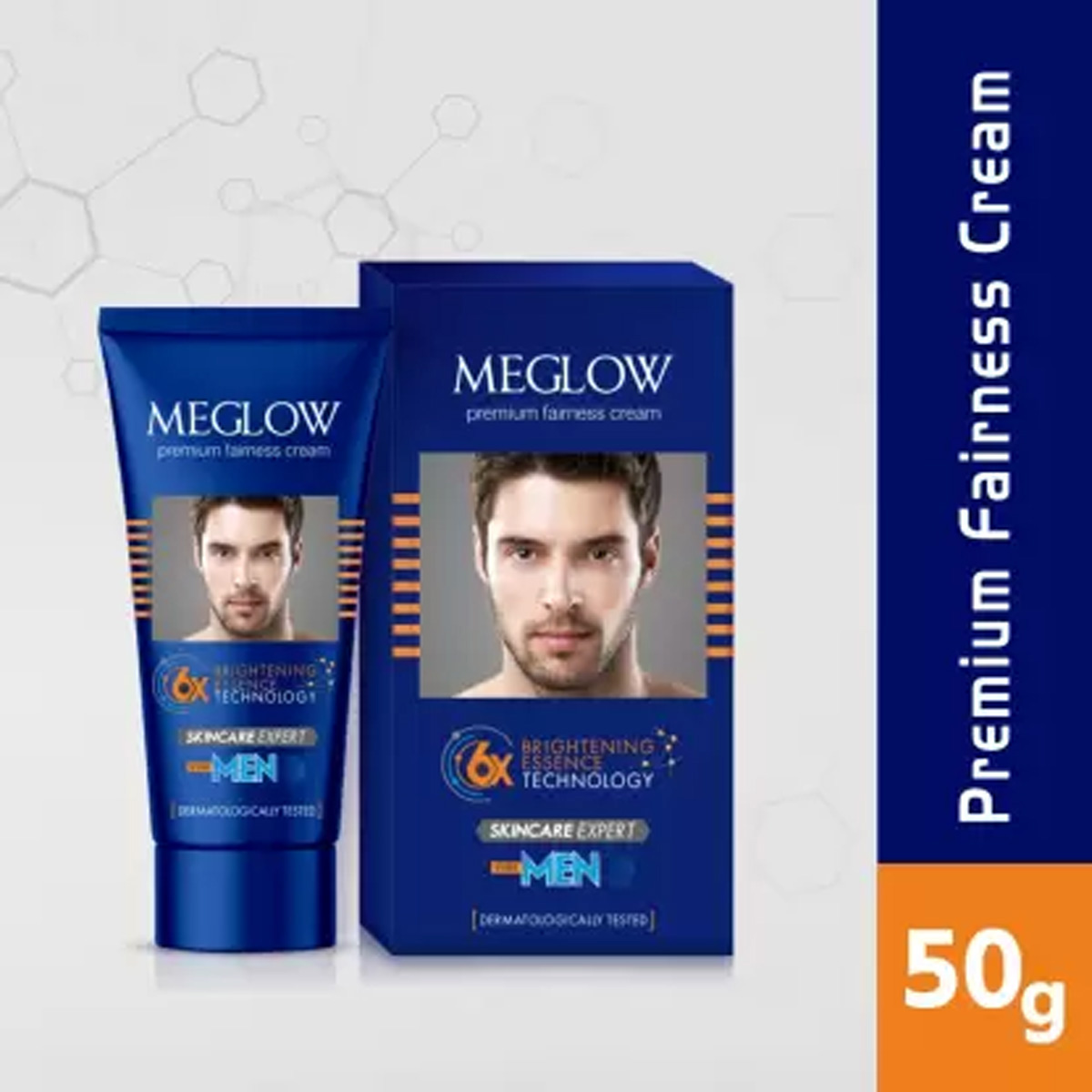 Meglow Premium Fairness Cream 50 gm | Reduces Dullness, Dark Spots,Tan, Pigmentation, Finelines, Uneven Skin Tone | For Men, Pack of 1 Meglow Premium Fairness Cream 50 gm | Reduces Dullness, Dark Spots,Tan, Pigmentation, Finelines, Uneven Skin Tone | For Men, Pack of 1