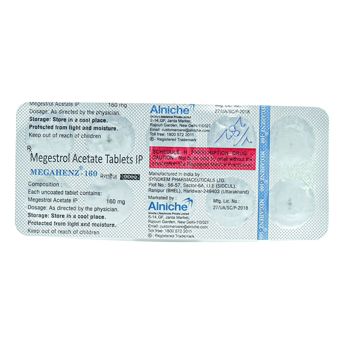 Megahenz-160 Tablet 10's, Pack of 10 TABLETS Megahenz-160 Tablet 10's, Pack of 10 TABLETS