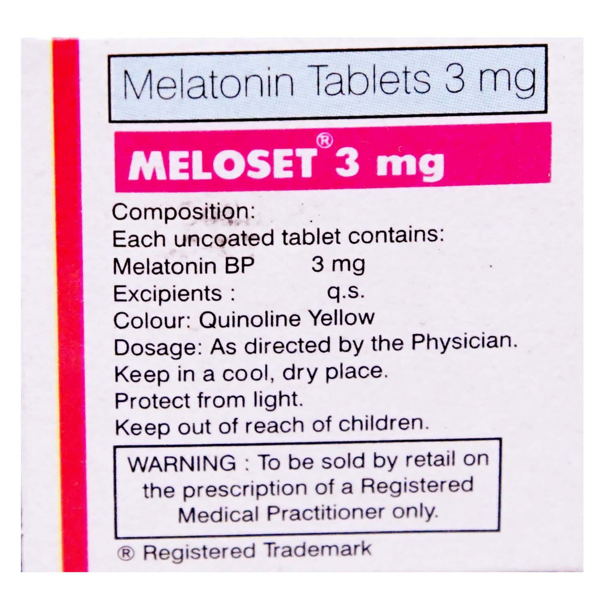 Meloset Tablet 10's, Pack of 10 TABLETS Meloset Tablet 10's, Pack of 10 TABLETS