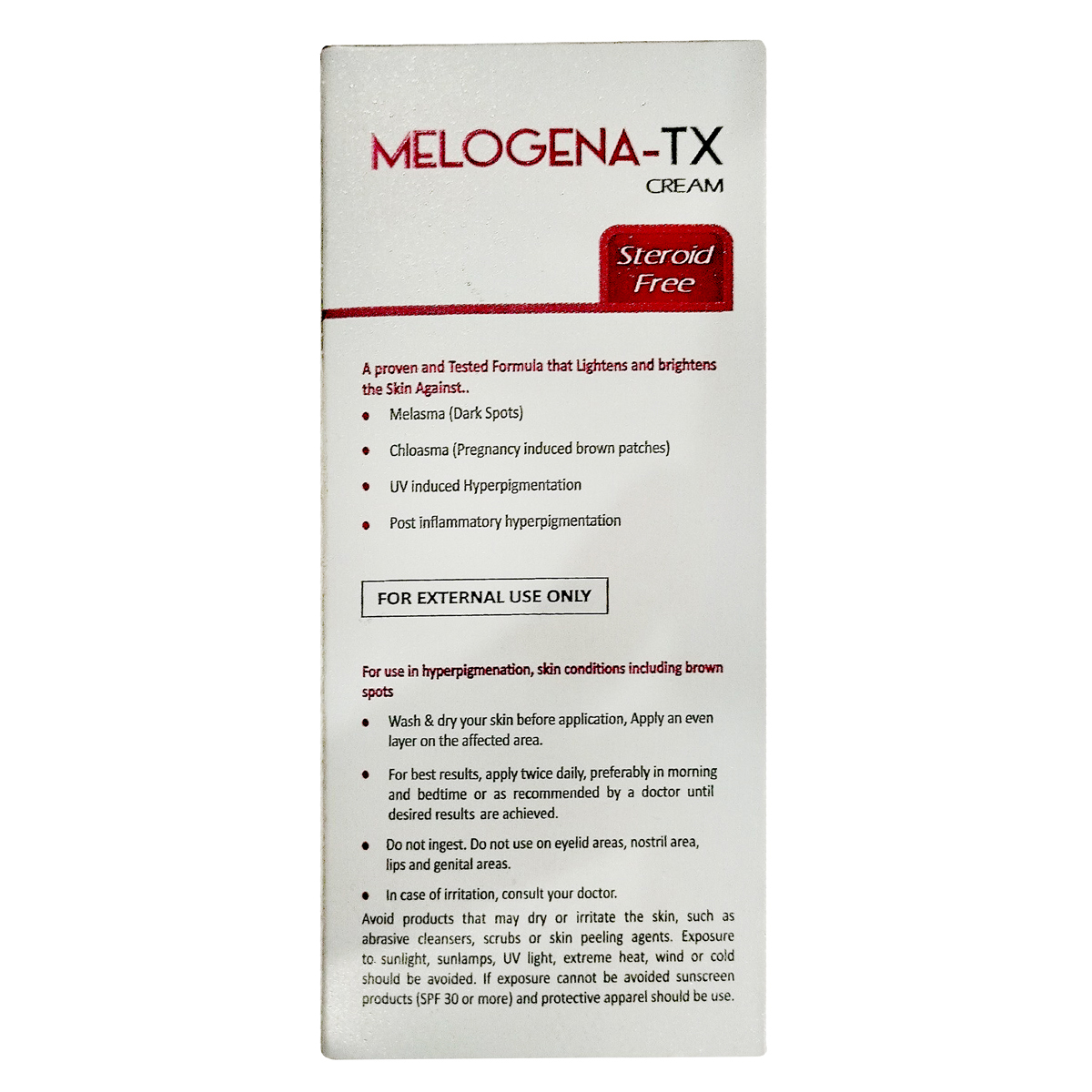 Melogena-TX Cream 15 gm, Pack of 1 CREAM Melogena-TX Cream 15 gm, Pack of 1 CREAM