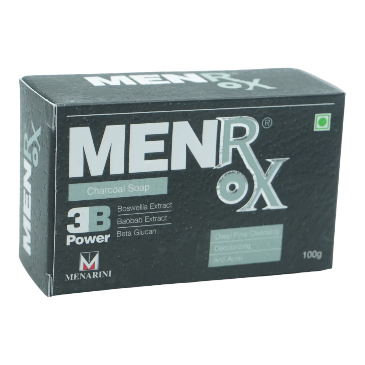 Menrox Charcoal Soap 100gm, Pack of 1 Menrox Charcoal Soap 100gm, Pack of 1
