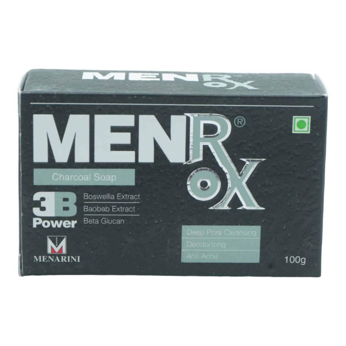 Menrox Charcoal Soap 100gm, Pack of 1 Menrox Charcoal Soap 100gm, Pack of 1