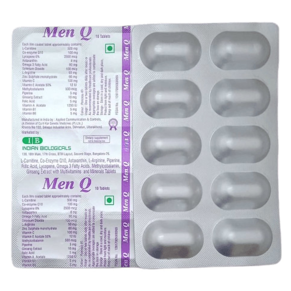 Men Q Tablet 10's, Pack of 10 Men Q Tablet 10's, Pack of 10