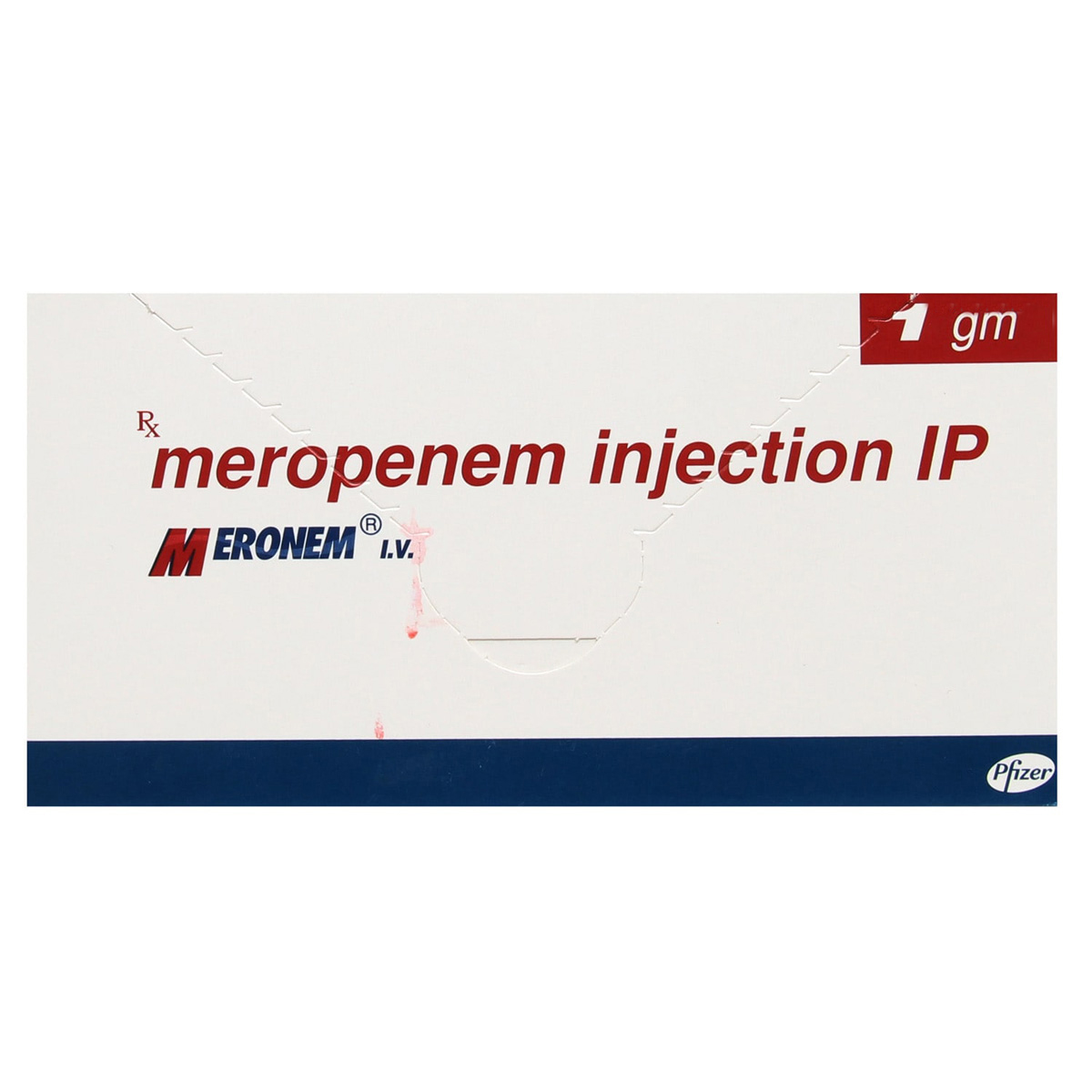 Meronem IV 1gm Injection 1's, Pack of 1 INJECTION Meronem IV 1gm Injection 1's, Pack of 1 INJECTION