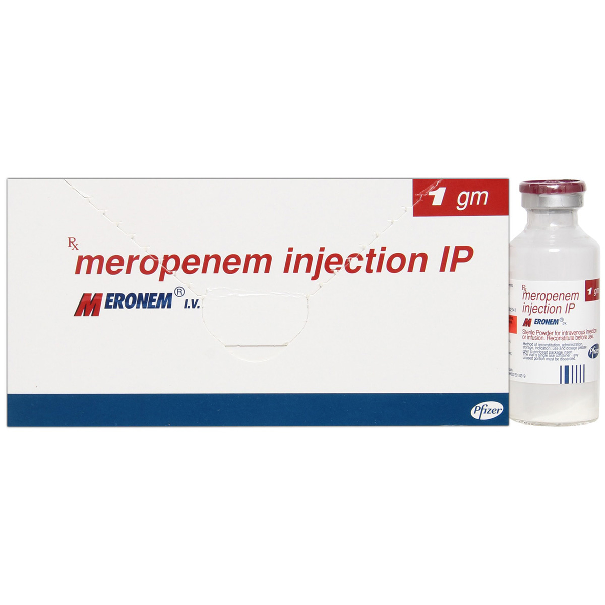 Meronem IV 1gm Injection 1's, Pack of 1 INJECTION Meronem IV 1gm Injection 1's, Pack of 1 INJECTION