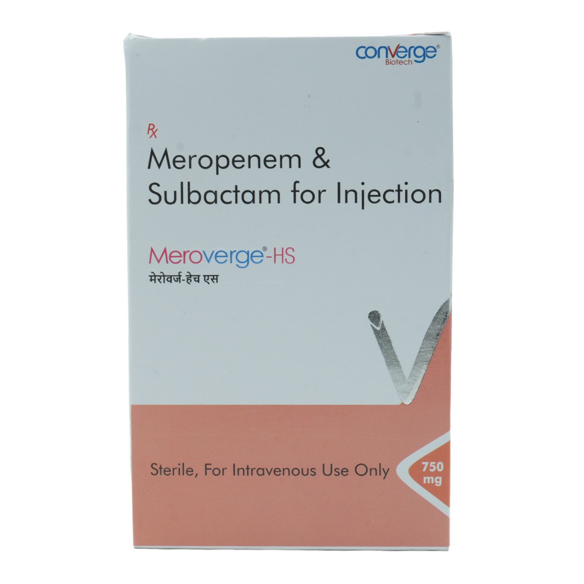 Meroverge-HS 750 mg Injection 1's, Pack of 1 Meroverge-HS 750 mg Injection 1's, Pack of 1