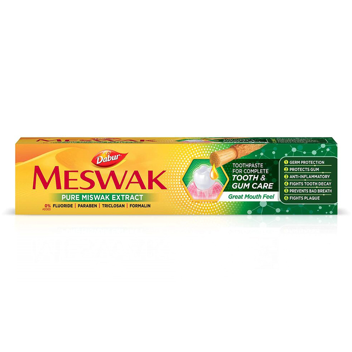 Dabur Meswak Complete Tooth & Gum Care Toothpaste, 200 gm, Pack of 1 Dabur Meswak Complete Tooth & Gum Care Toothpaste, 200 gm, Pack of 1