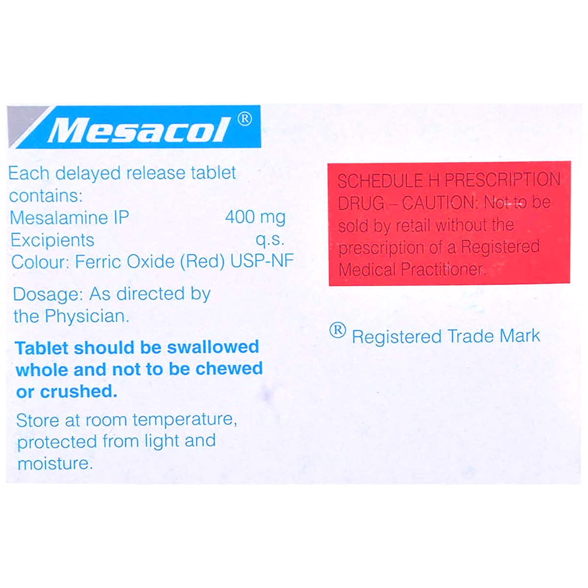 Mesacol Tablet 15's, Pack of 15 TABLETS Mesacol Tablet 15's, Pack of 15 TABLETS