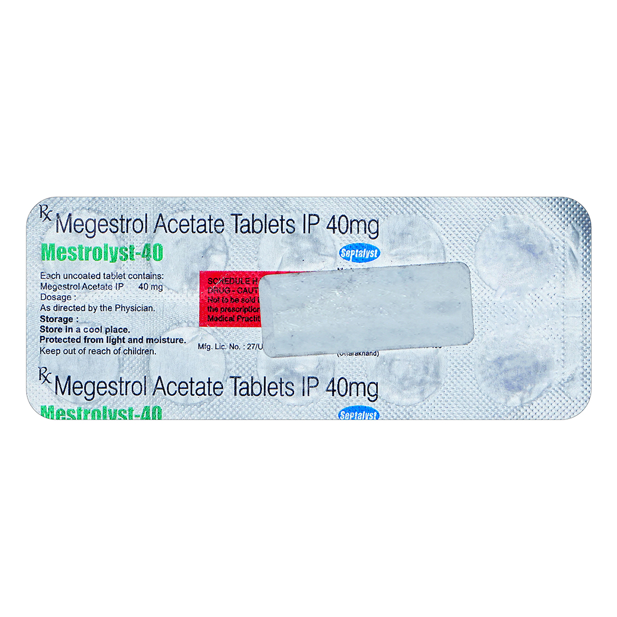 Mestrolyst-40 Tablet 10's, Pack of 10 TABLETS Mestrolyst-40 Tablet 10's, Pack of 10 TABLETS