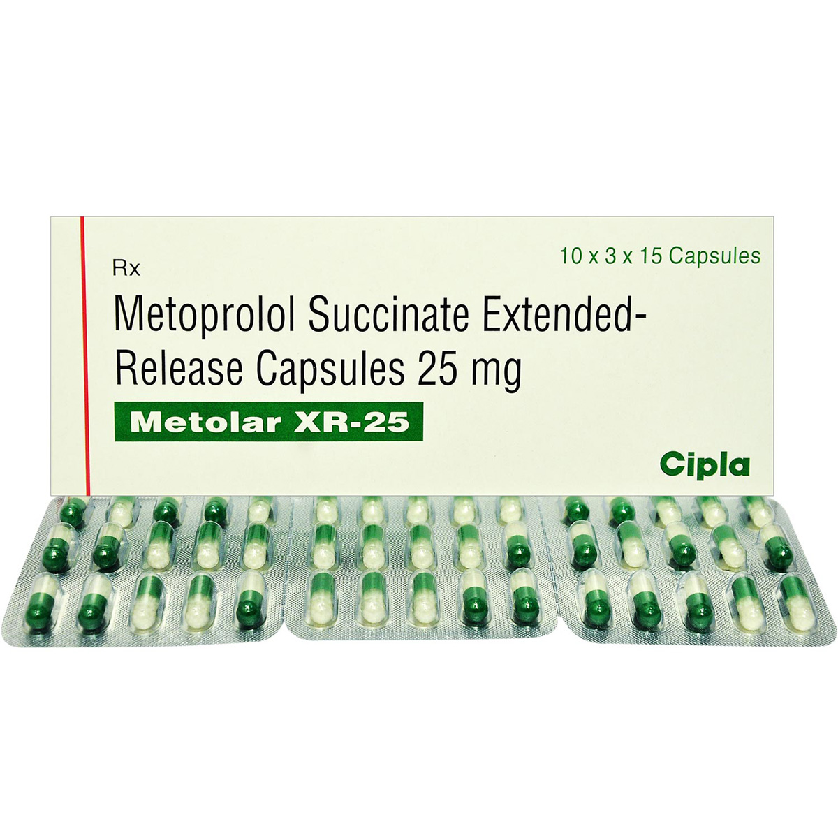 Metolar XR-25 Capsule 15's, Pack of 15 CAPSULES Metolar XR-25 Capsule 15's, Pack of 15 CAPSULES