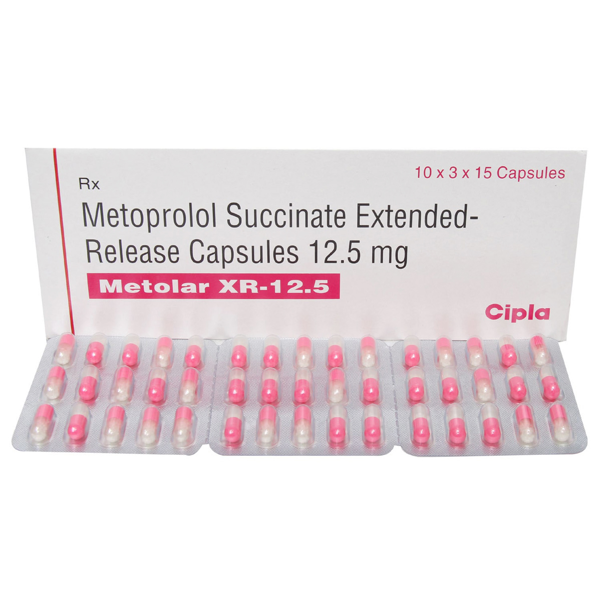 Metolar XR-12.5 Capsule 15's, Pack of 15 CAPSULES Metolar XR-12.5 Capsule 15's, Pack of 15 CAPSULES