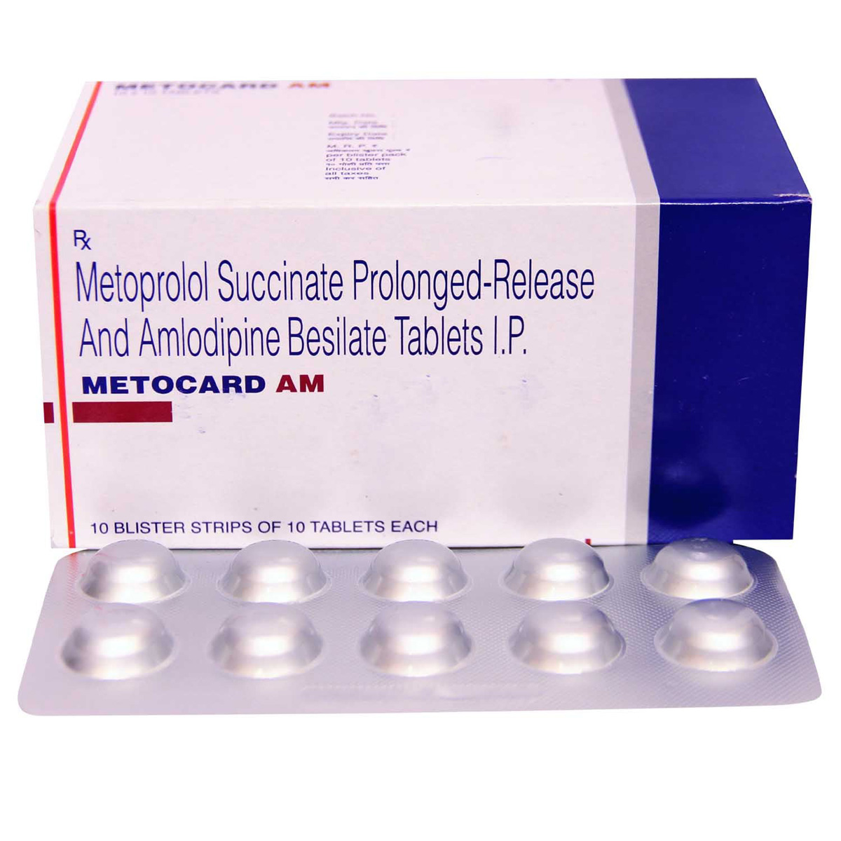 Metocard AM Tablet 10's, Pack of 10 TABLETS Metocard AM Tablet 10's, Pack of 10 TABLETS