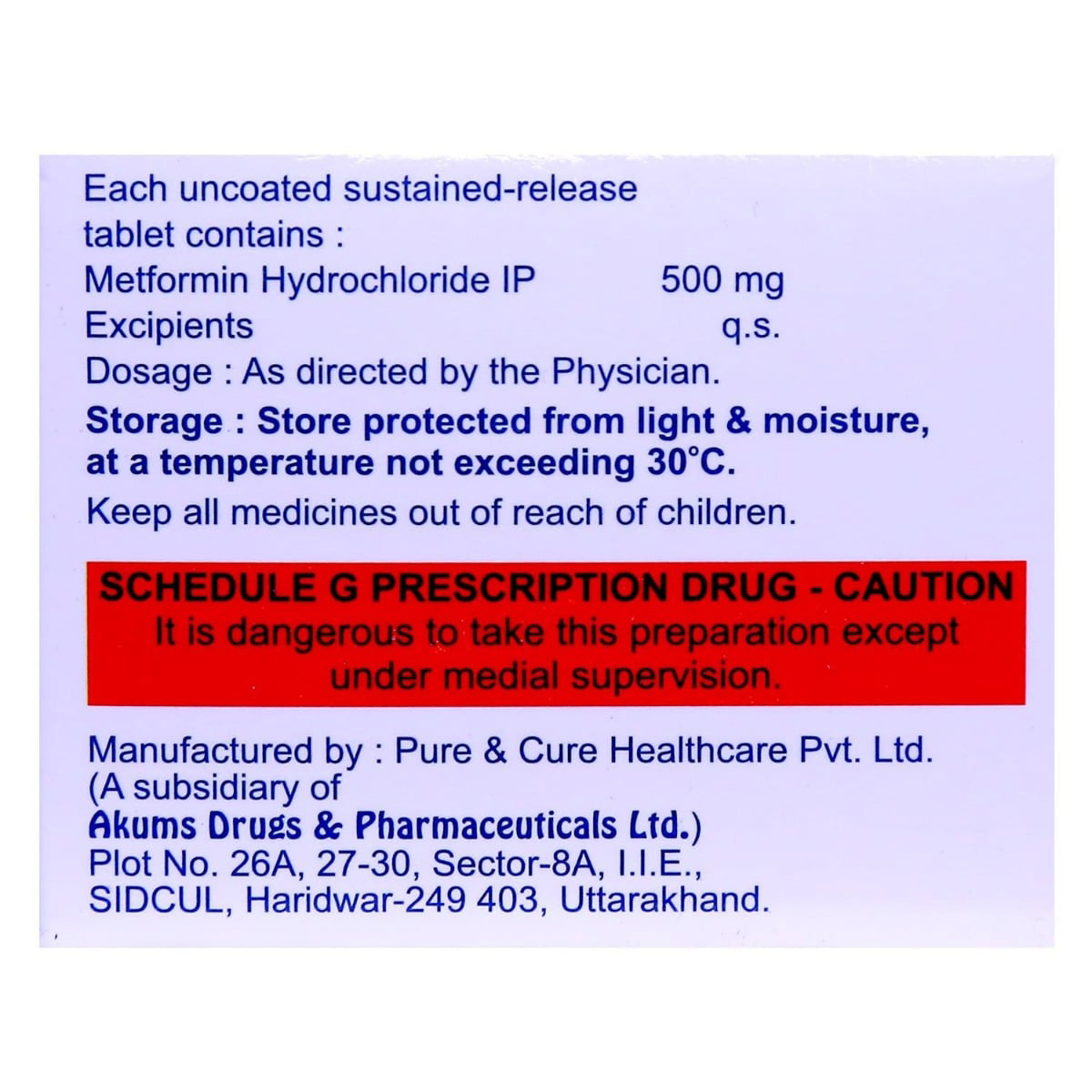 Metasens 500 Tablet 10's, Pack of 10 TABLETS Metasens 500 Tablet 10's, Pack of 10 TABLETS