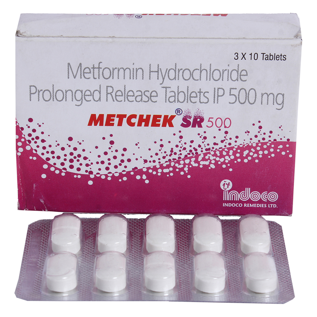Metchek SR 500 Tablet 10's, Pack of 10 TabletS Metchek SR 500 Tablet 10's, Pack of 10 TabletS