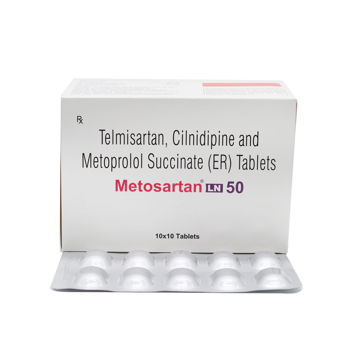 Metosartan LN 50 Tablet 10's, Pack of 10 TABLETS Metosartan LN 50 Tablet 10's, Pack of 10 TABLETS
