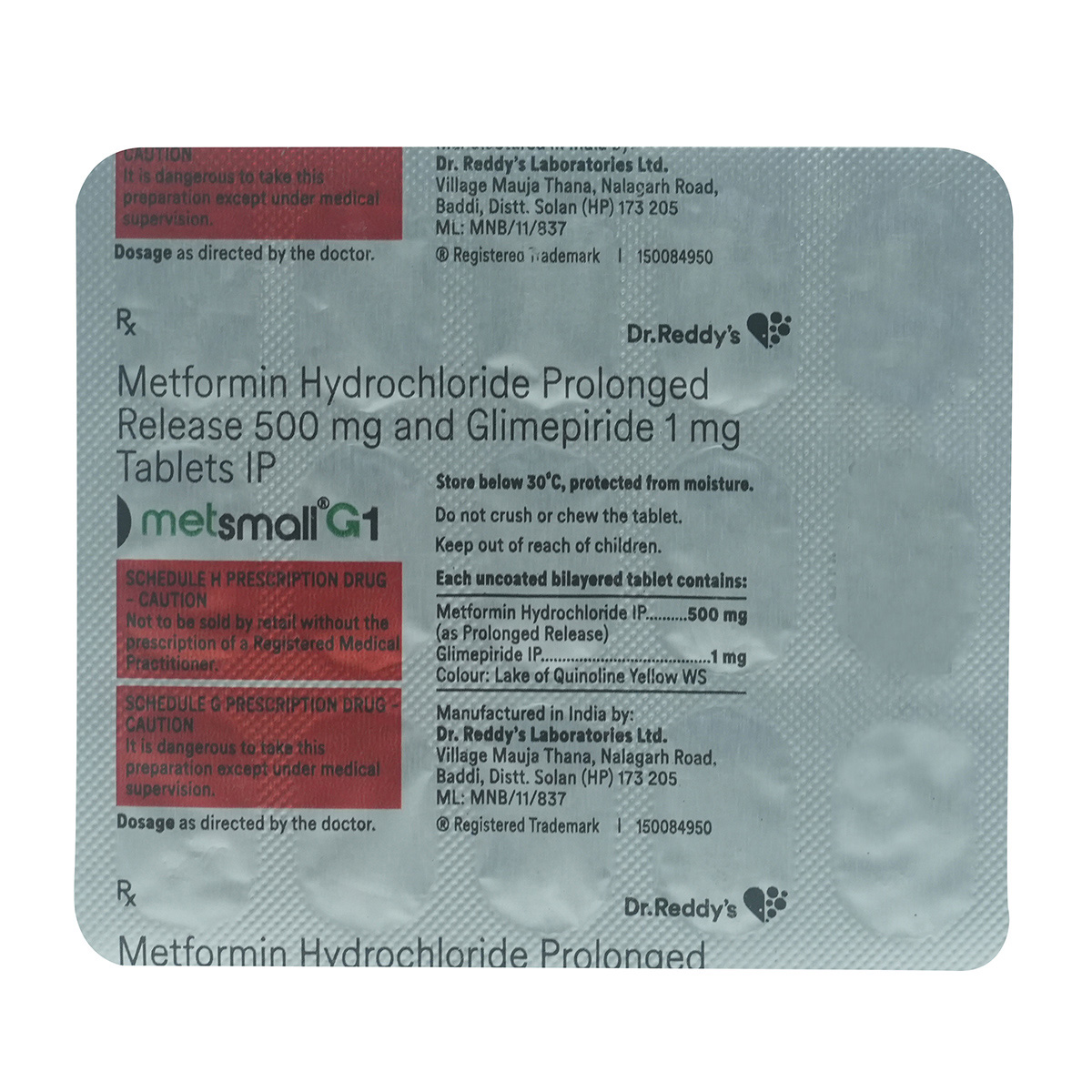 Metsmall G1 Tablet 15's, Pack of 15 TABLETS Metsmall G1 Tablet 15's, Pack of 15 TABLETS