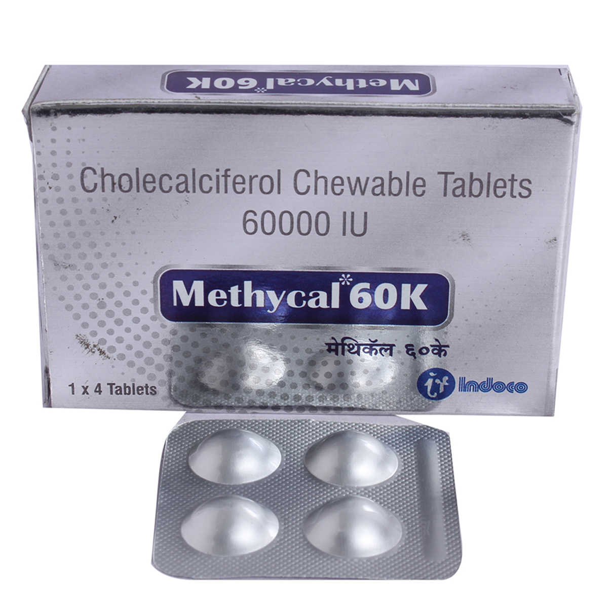 Methycal 60K Chewable Tablet 4's, Pack of 4 Methycal 60K Chewable Tablet 4's, Pack of 4