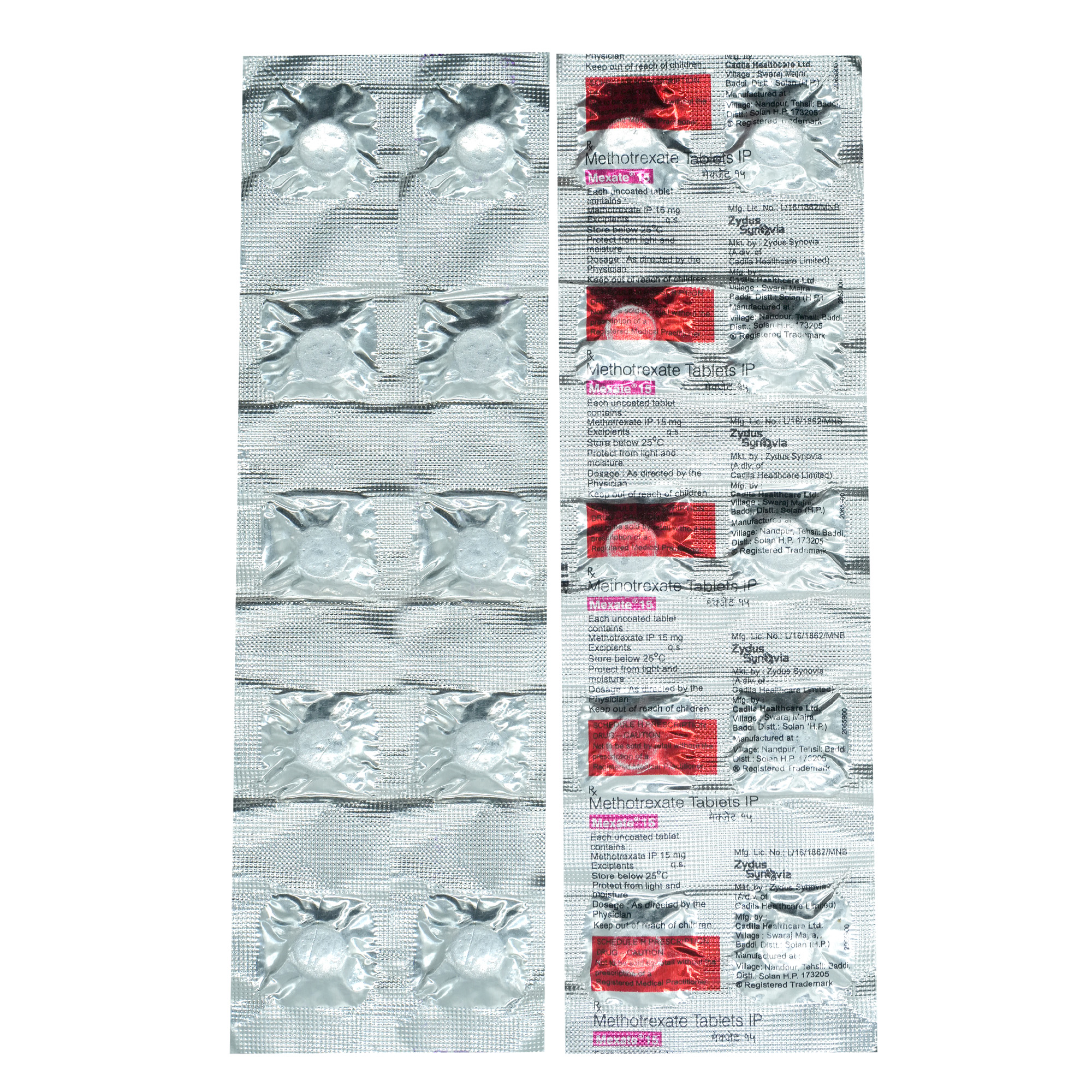 Mexate 15 mg Tablet 10's, Pack of 10 TabletS Mexate 15 mg Tablet 10's, Pack of 10 TabletS