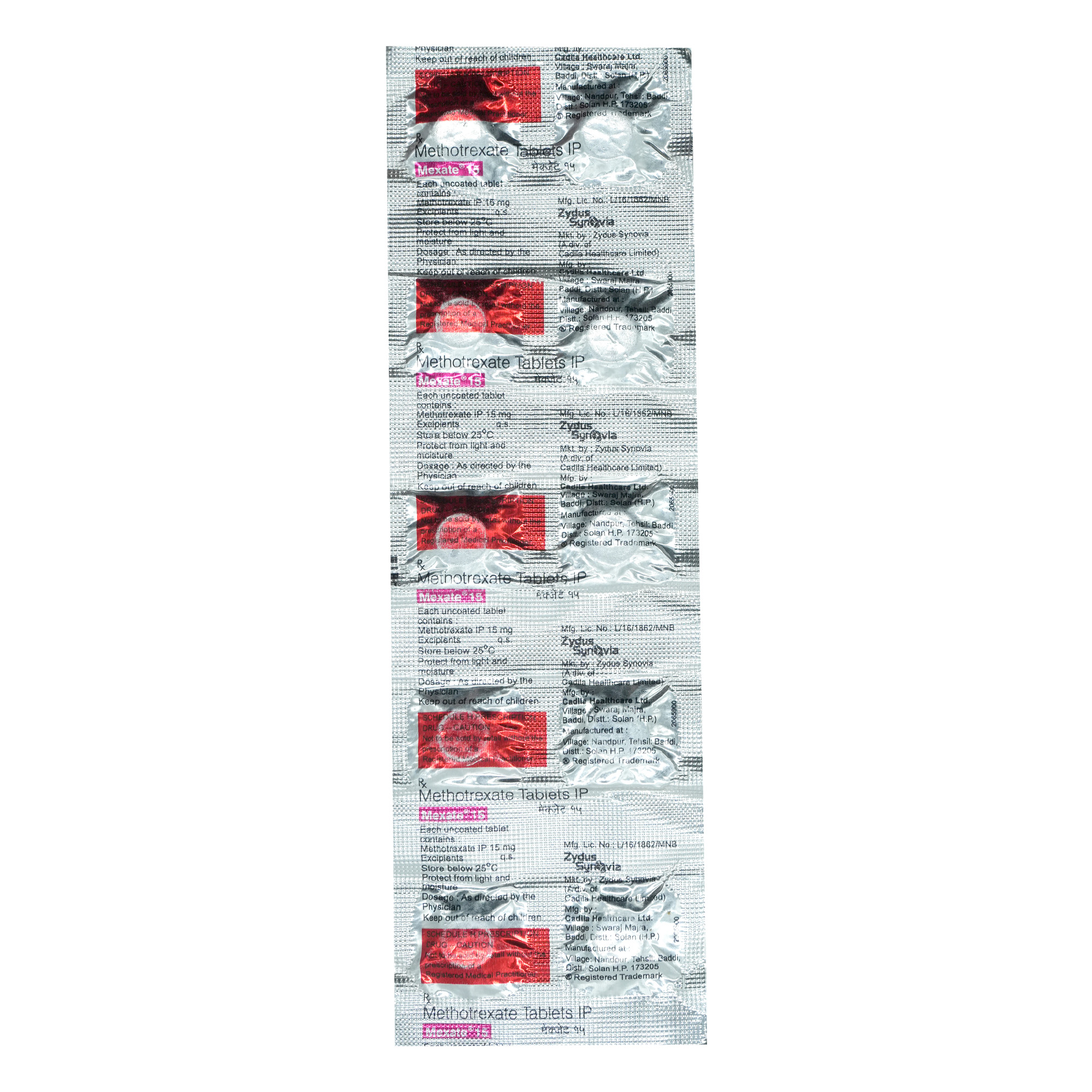 Mexate 15 mg Tablet 10's, Pack of 10 TabletS Mexate 15 mg Tablet 10's, Pack of 10 TabletS