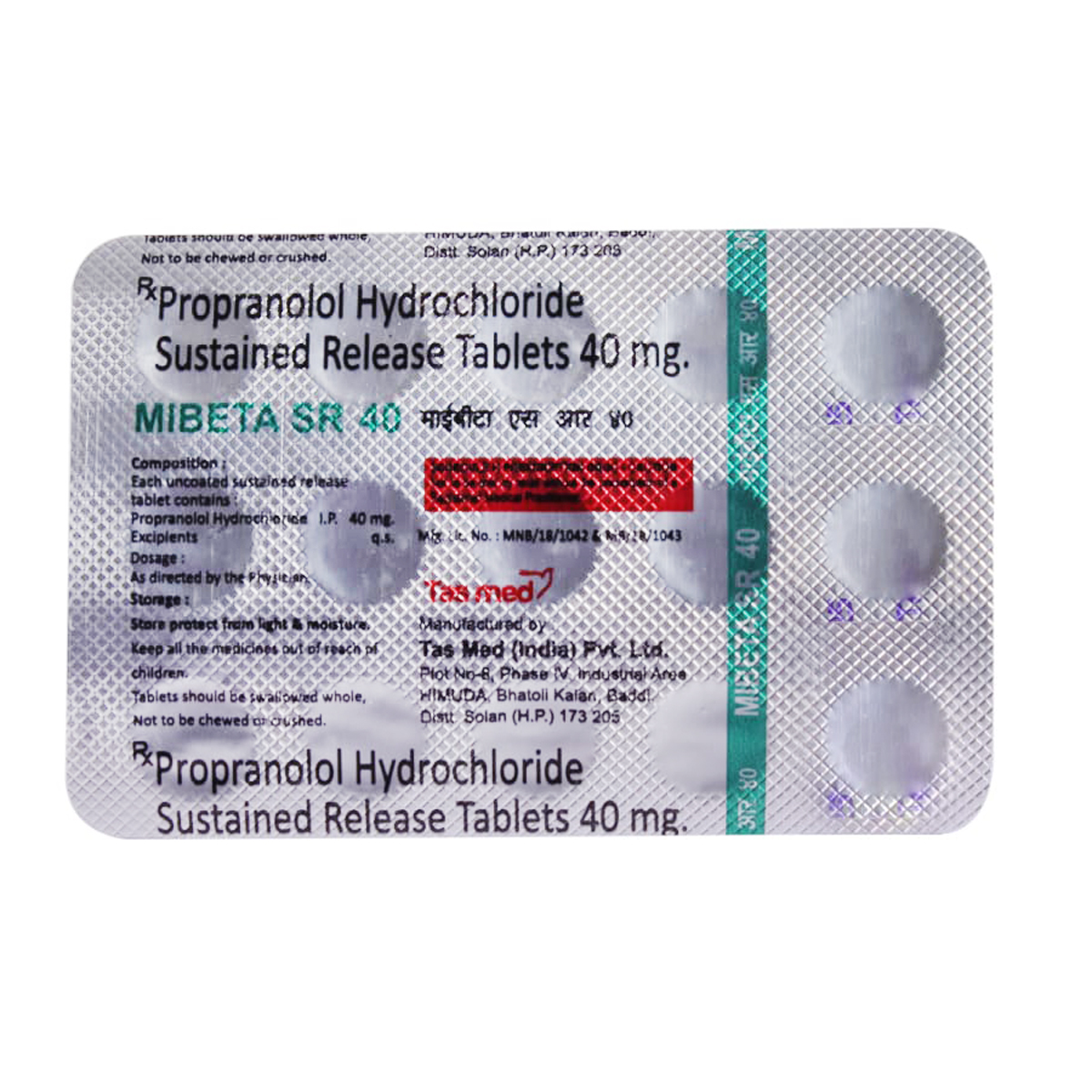 Mibeta SR 40 Tablet 15's, Pack of 15 TabletS Mibeta SR 40 Tablet 15's, Pack of 15 TabletS