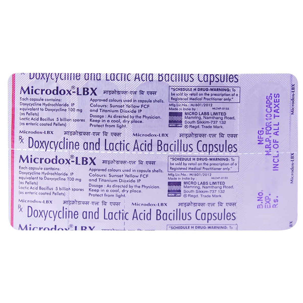 Microdox-LBX Capsule 10's, Pack of 10 CAPSULES Microdox-LBX Capsule 10's, Pack of 10 CAPSULES