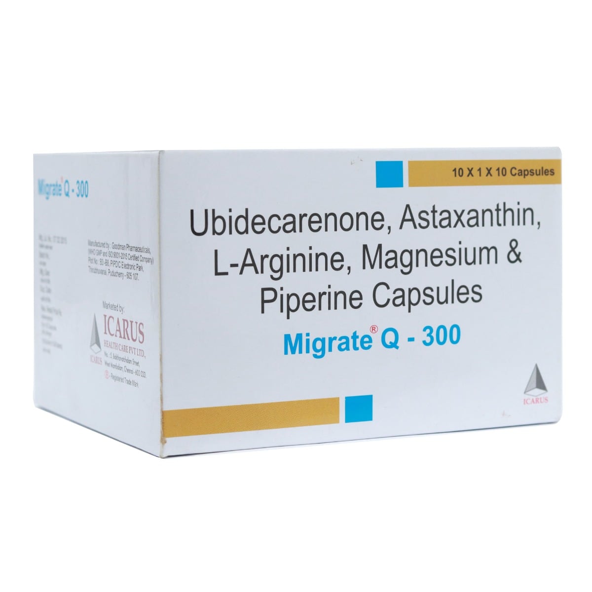 Migrate Q 300Mg Capsule 10S, Pack of 10 CapsuleS Migrate Q 300Mg Capsule 10S, Pack of 10 CapsuleS