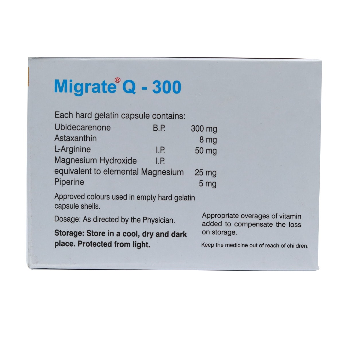 Migrate Q 300Mg Capsule 10S, Pack of 10 CapsuleS Migrate Q 300Mg Capsule 10S, Pack of 10 CapsuleS