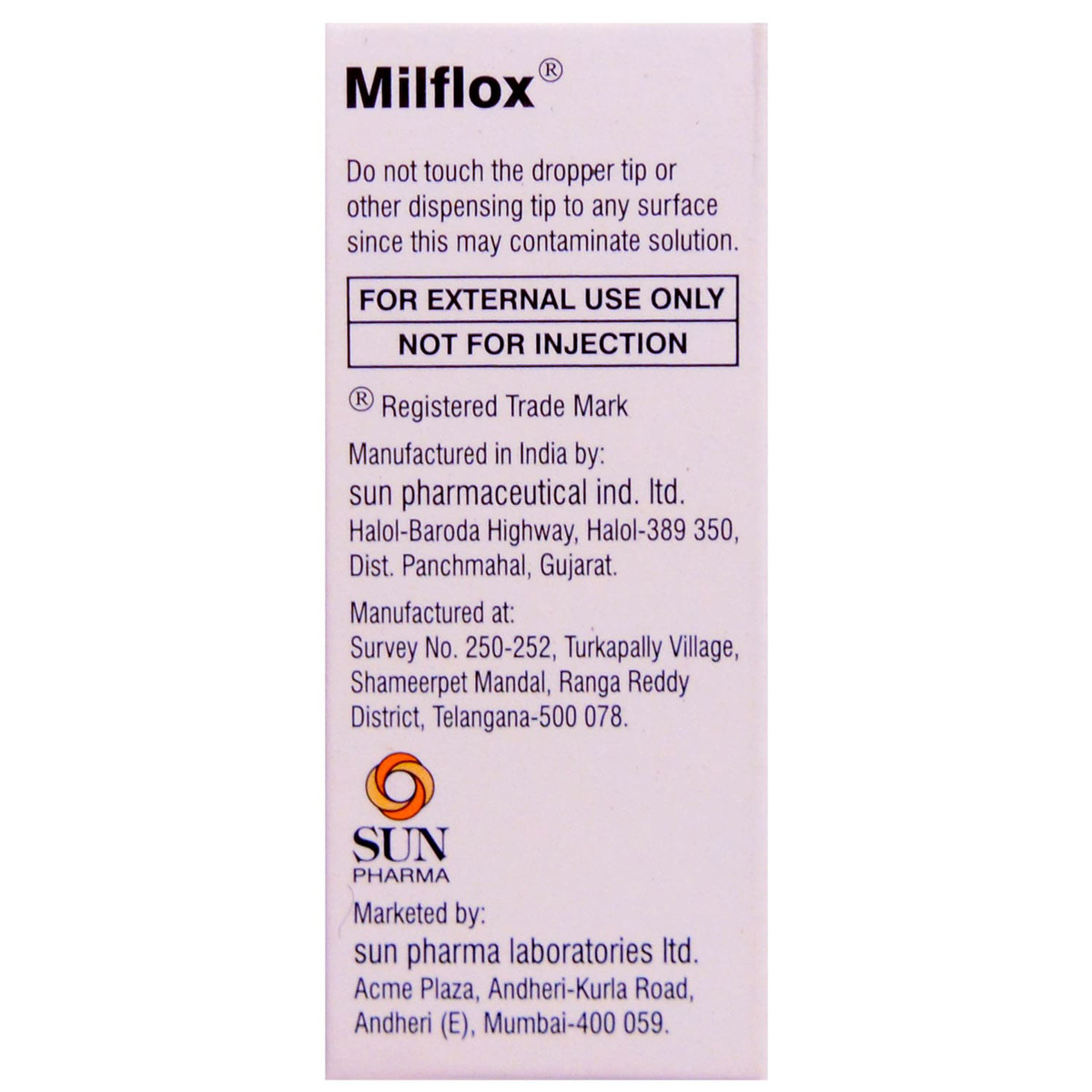 Milflox Eye Drops 5 ml, Pack of 1 EYE DROPS Milflox Eye Drops 5 ml, Pack of 1 EYE DROPS
