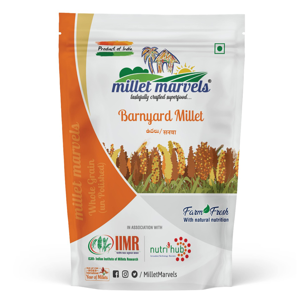 Millet Marvels Barnyard Millets, 500 gm, Pack of 1 Millet Marvels Barnyard Millets, 500 gm, Pack of 1