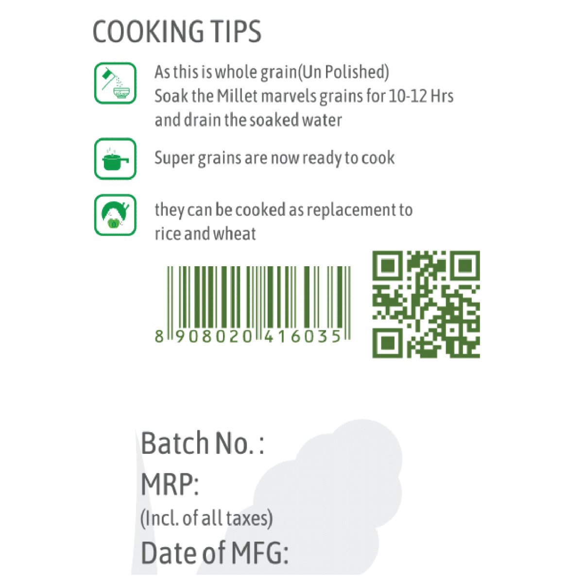 Millet Marvels Kodo Millet, 500 gm, Pack of 1 Millet Marvels Kodo Millet, 500 gm, Pack of 1