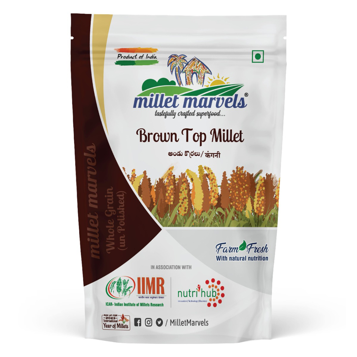 Millet Marvels Brown Top Millets, 500 gm, Pack of 1 Millet Marvels Brown Top Millets, 500 gm, Pack of 1