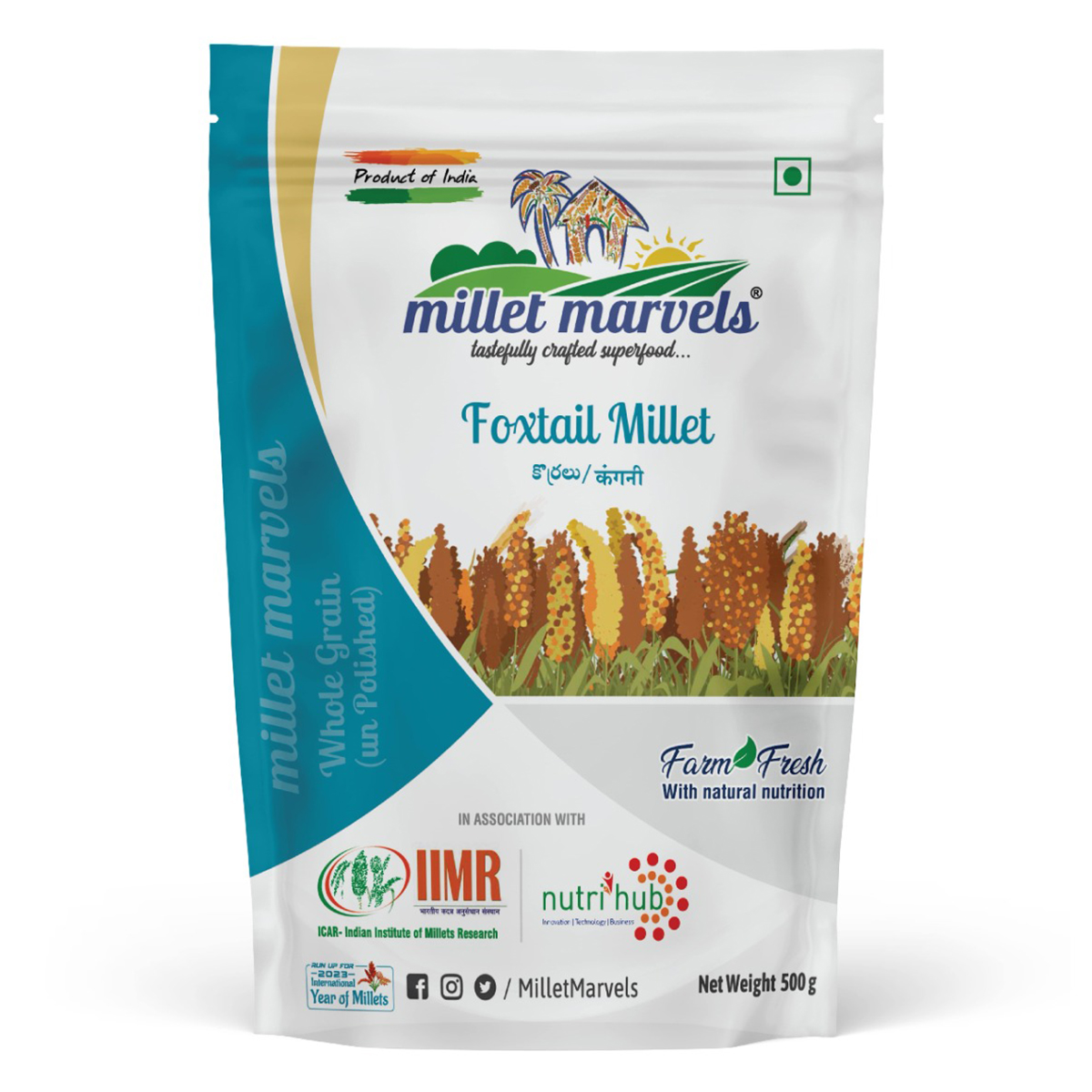 Millet Marvels Foxtail Millet, 500 gm, Pack of 1 Millet Marvels Foxtail Millet, 500 gm, Pack of 1