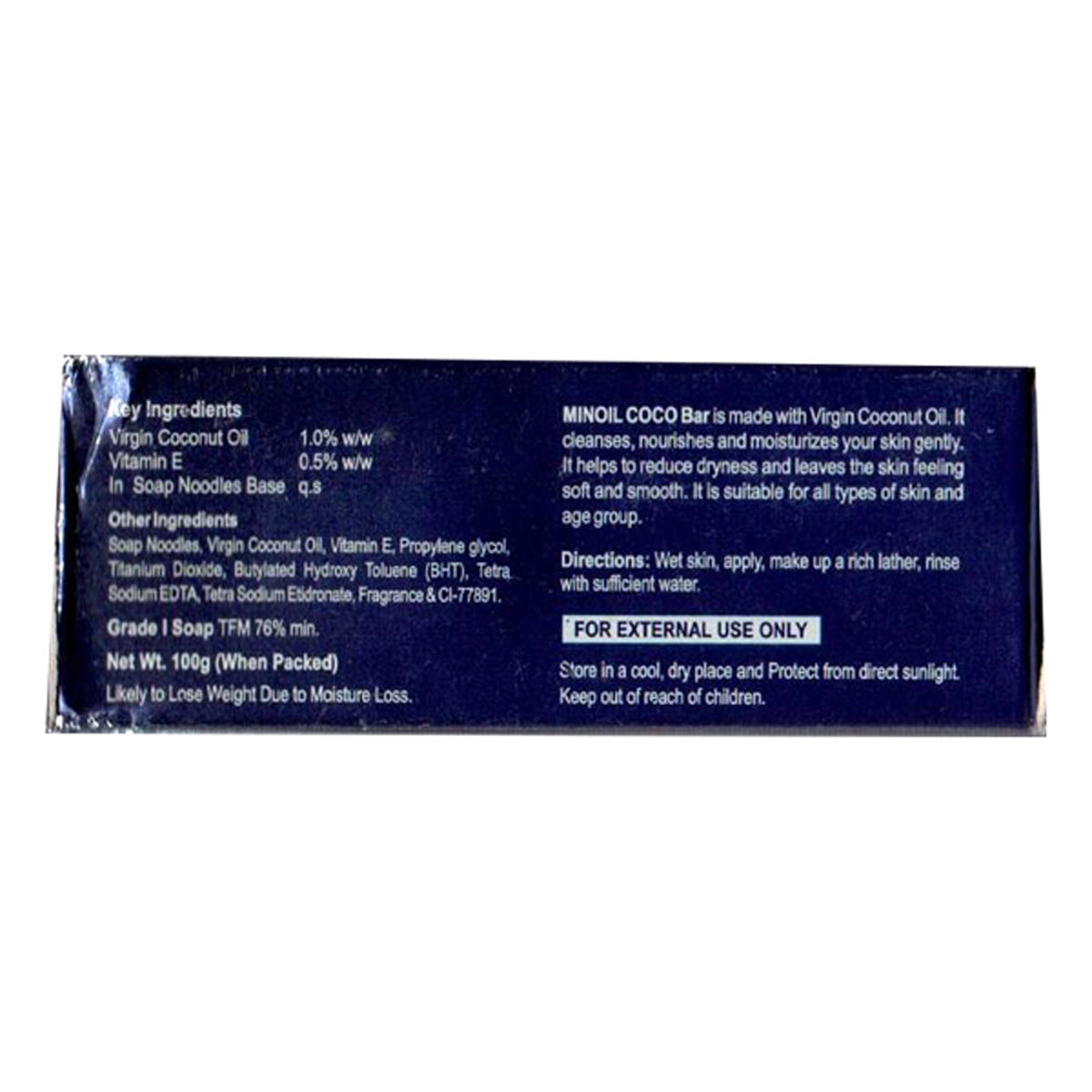 Minoil Coco Vco Bar 100 gm, Pack of 1 Minoil Coco Vco Bar 100 gm, Pack of 1